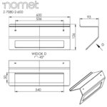 Wieszak na ręcznik z półką - obrazek 6