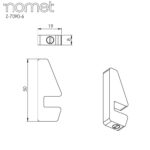 Wieszaki do półki Loma - obrazek 6